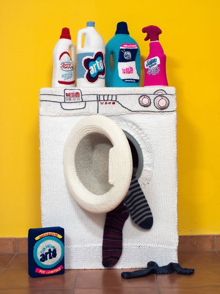 I Spy a Knit and Crochet Washing Machine!