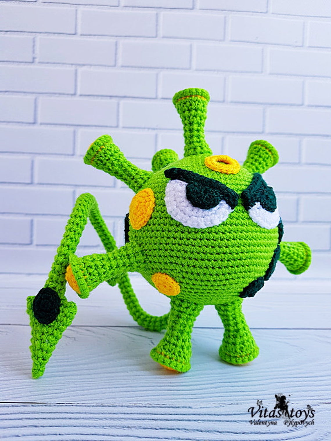 Put One Of These Coronavirus Amigurumi In The Bathroom As a Reminder To Wash Your Hands!