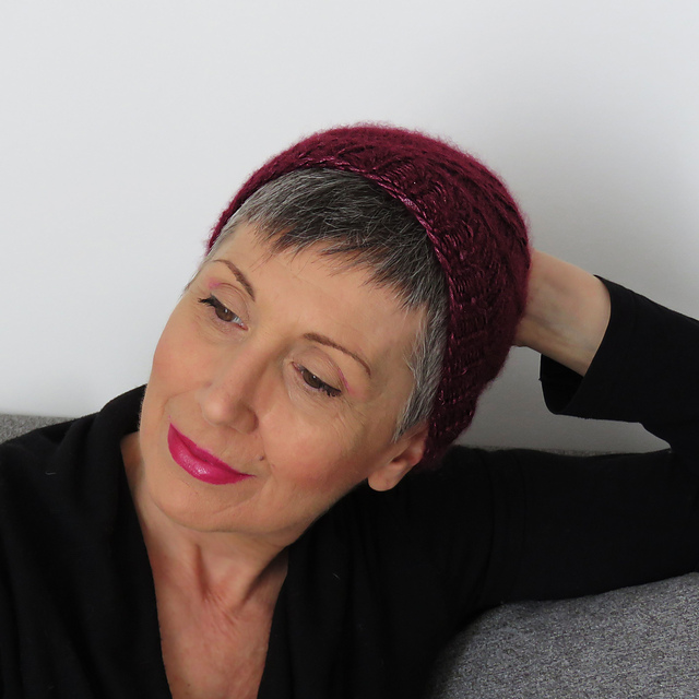 Knit a Beautiful 'Social Distancing' Beanie, Free Pattern Designed By Paola Albergamo