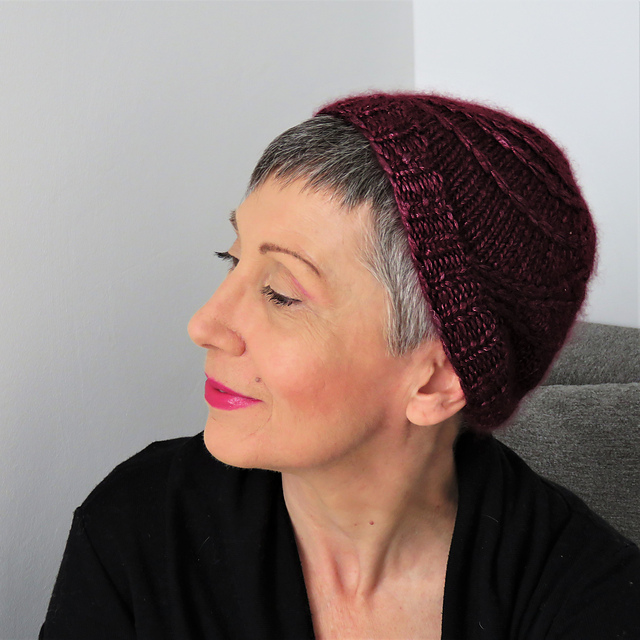 Knit a Beautiful 'Social Distancing' Beanie, Free Pattern Designed By Paola Albergamo