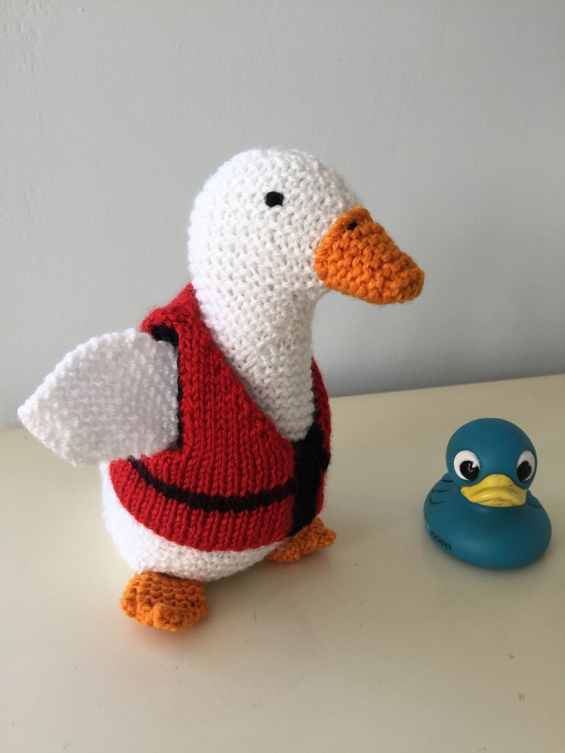 Bill The Duck Can't Swim But You Can Knit Him!