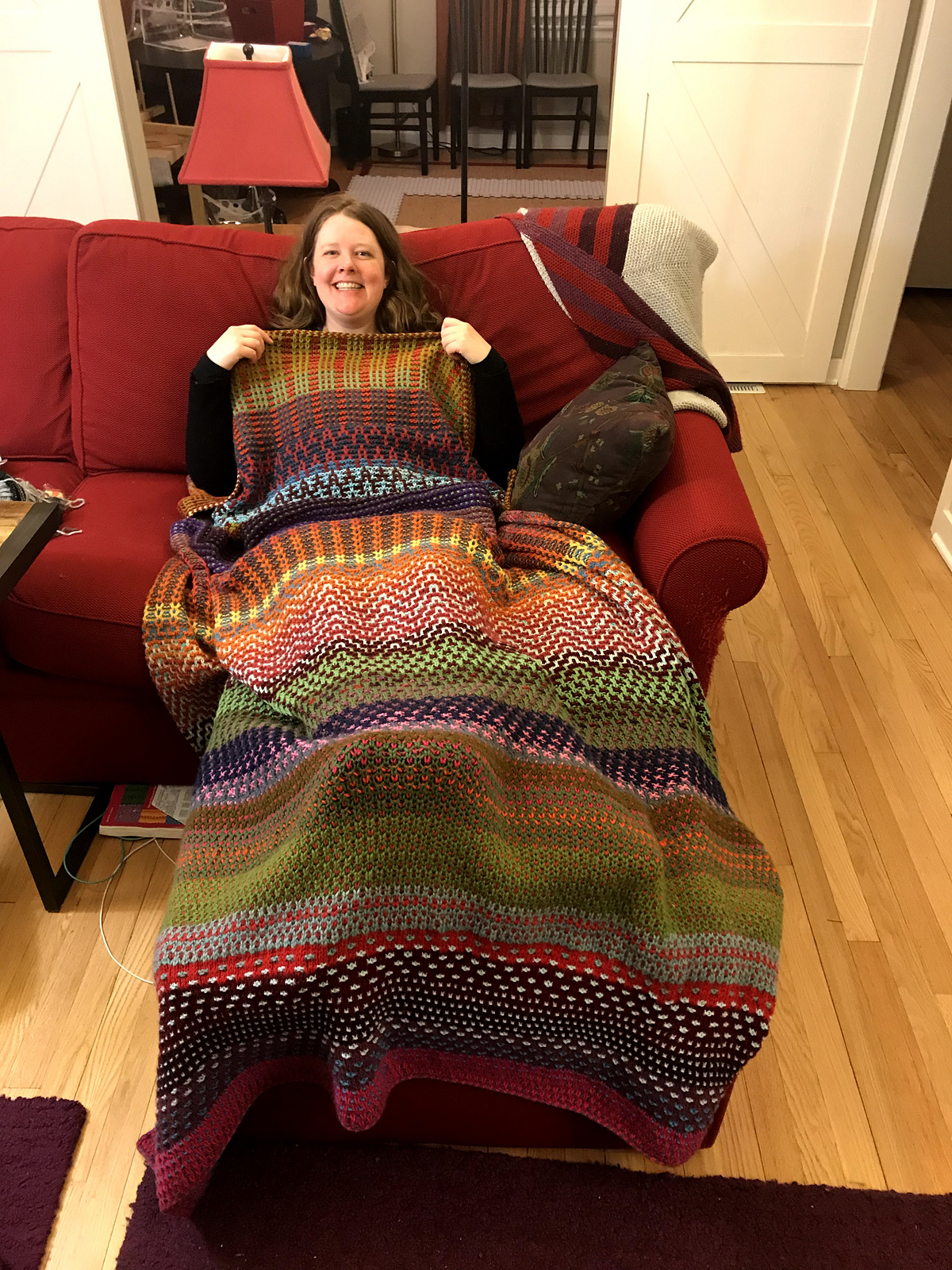 Knit a Magic Double Fade Blanket, It's The 'Ultimate Stashbuster' and the Pattern is FREE!
