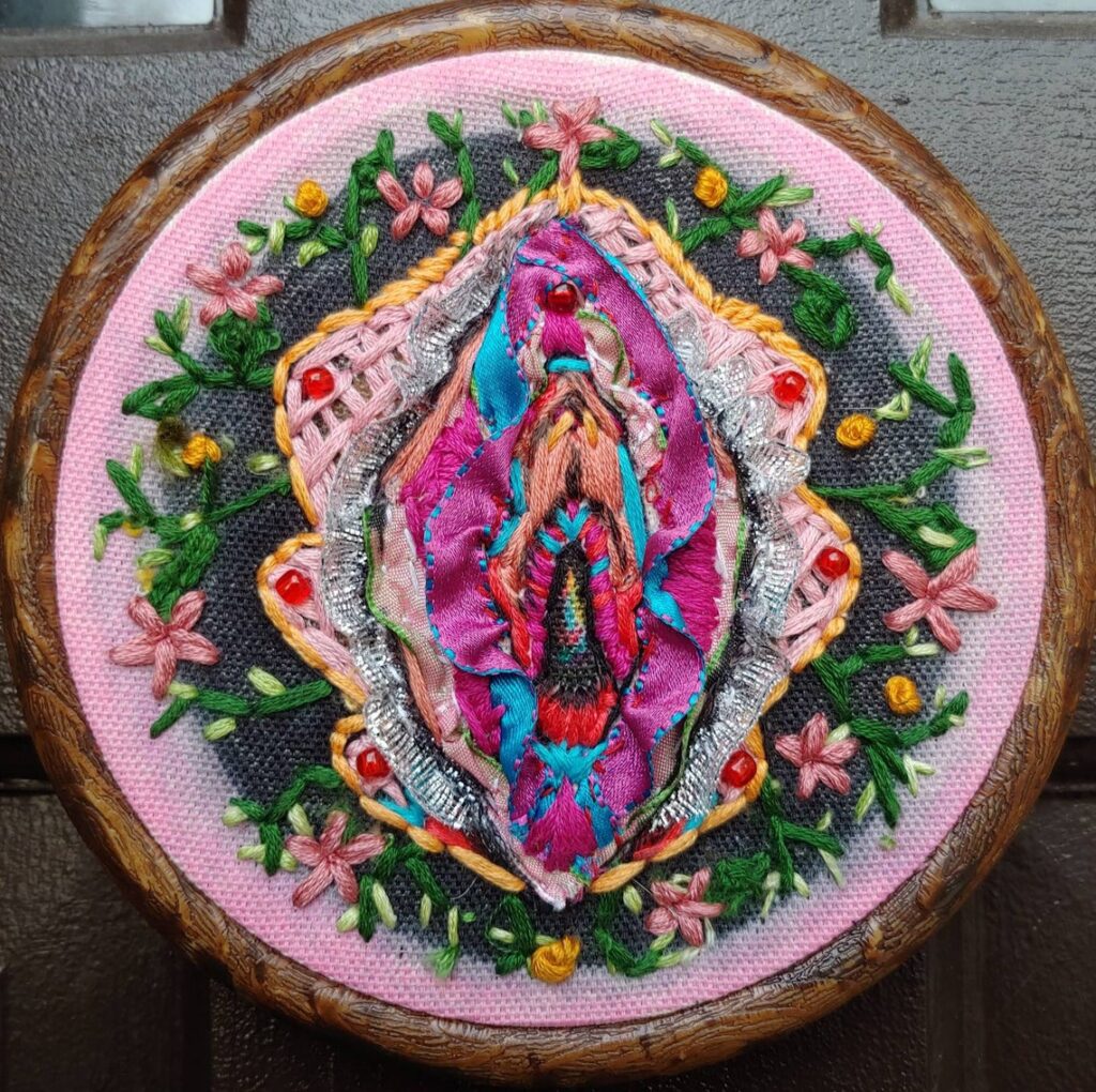 Candy Gill's Dazzling Embroidered Yoni Will Have You Shouting Viva La Vulva!