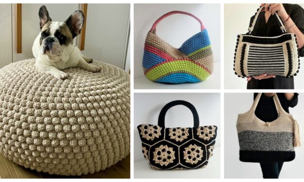 Designer Spotlight: Crochet Purses and Poufs, Patterns Designed By Tatiana of isWoolish
