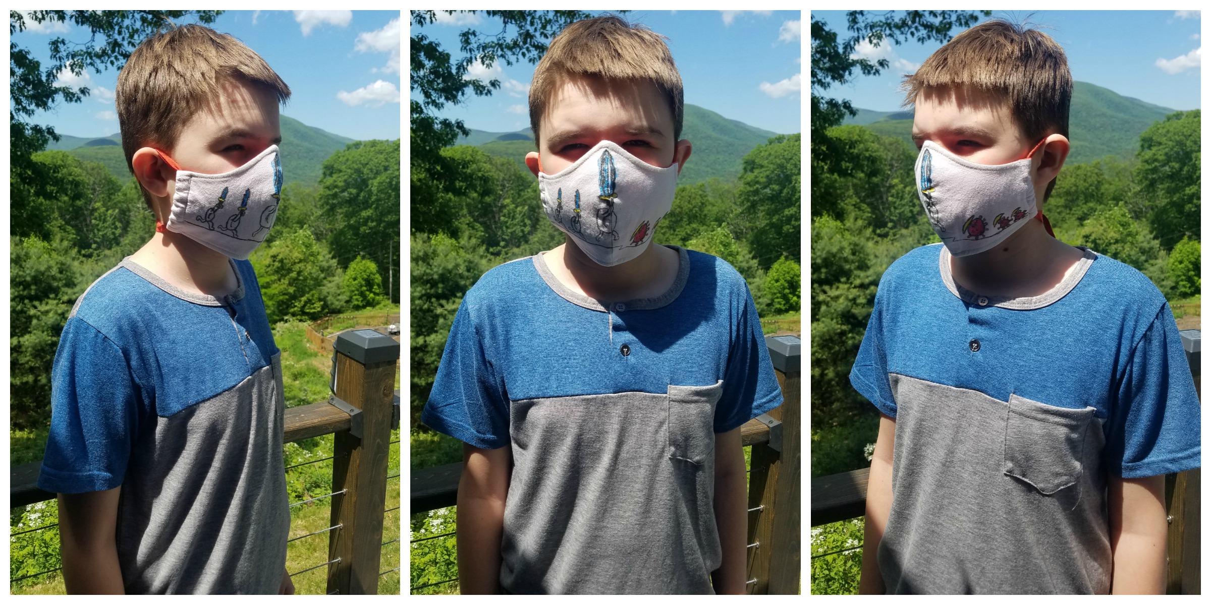 Finn Designed His Own Organic Cotton Face Mask With A DIY Kit From BringIt! Masks ...