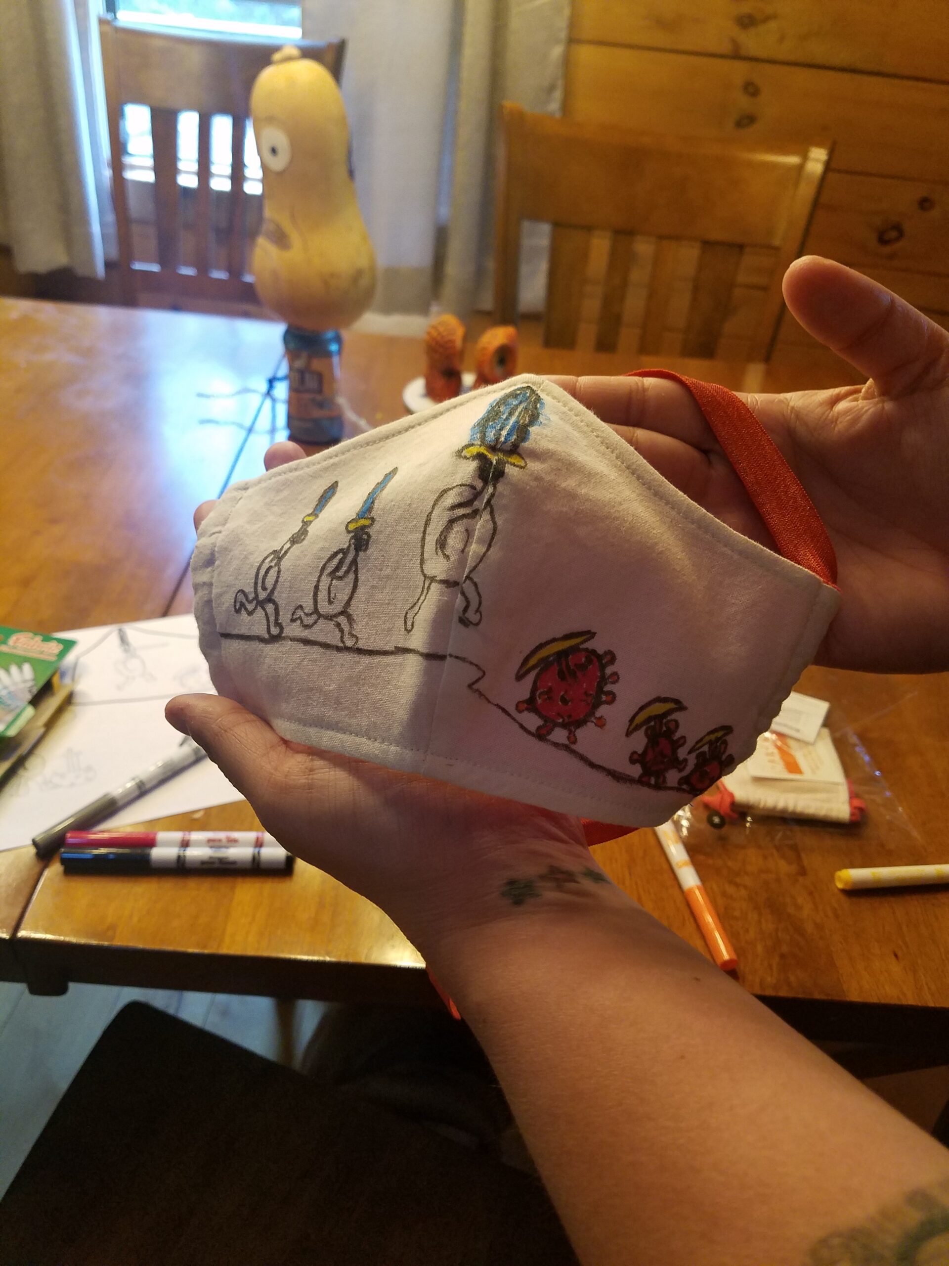 Finn Designed His Own Organic Cotton Face Mask With A DIY Kit From BringIt! Masks ...