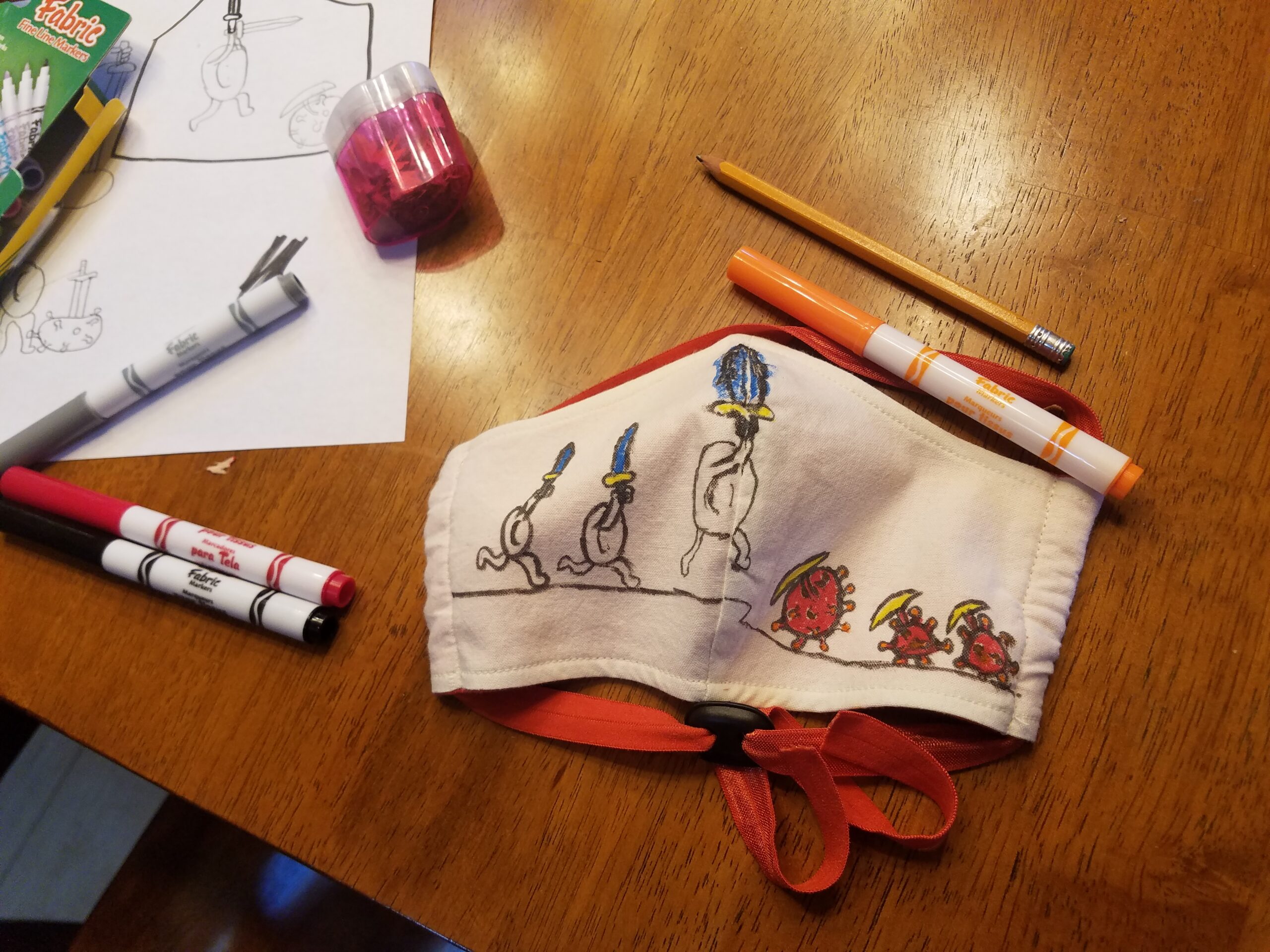 Finn Designed His Own Organic Cotton Face Mask With A DIY Kit From BringIt! Masks ...