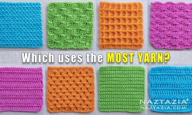 What CROCHET STITCH Uses the MOST YARN? Donna Wolfe From Naztazia Investigates!