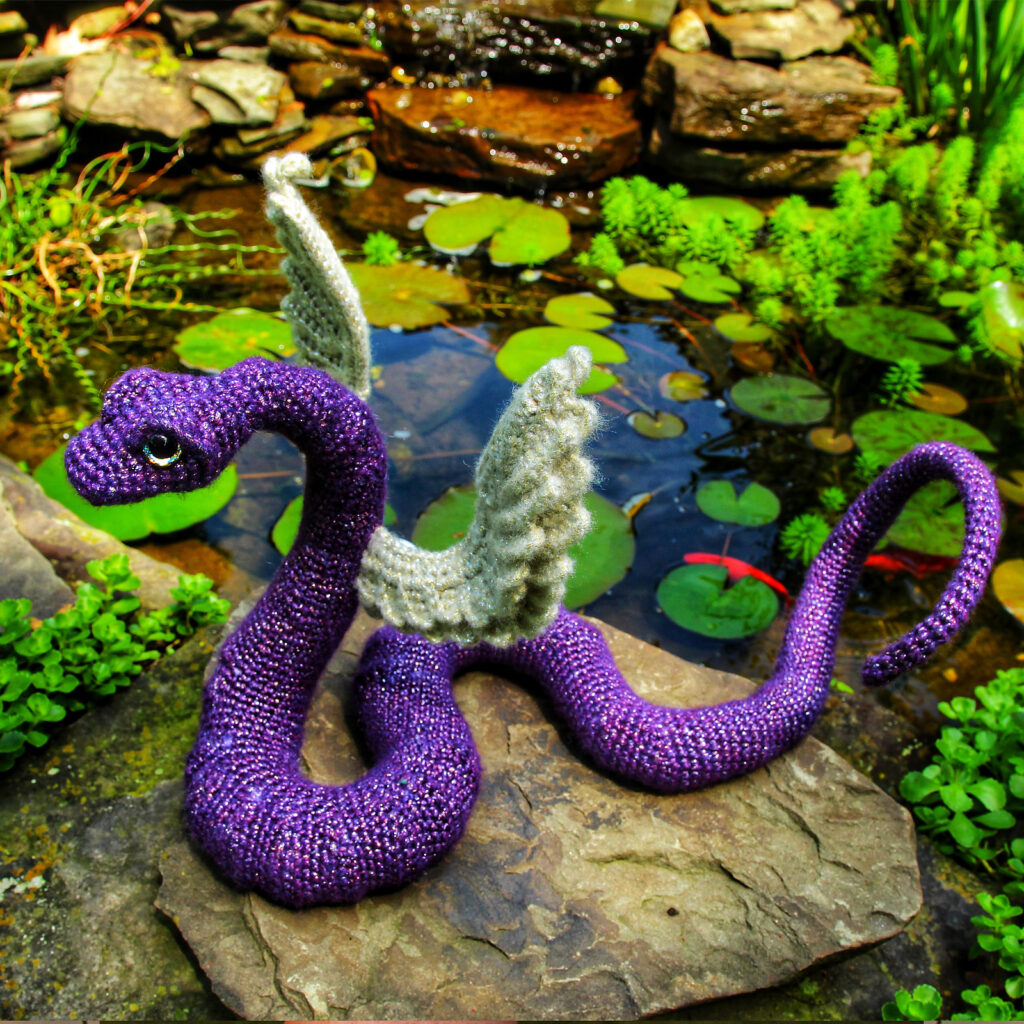 Crochet an Incredible Winged Snake Amigurumi, Designed By Megan Lapp of Crafty Intentions