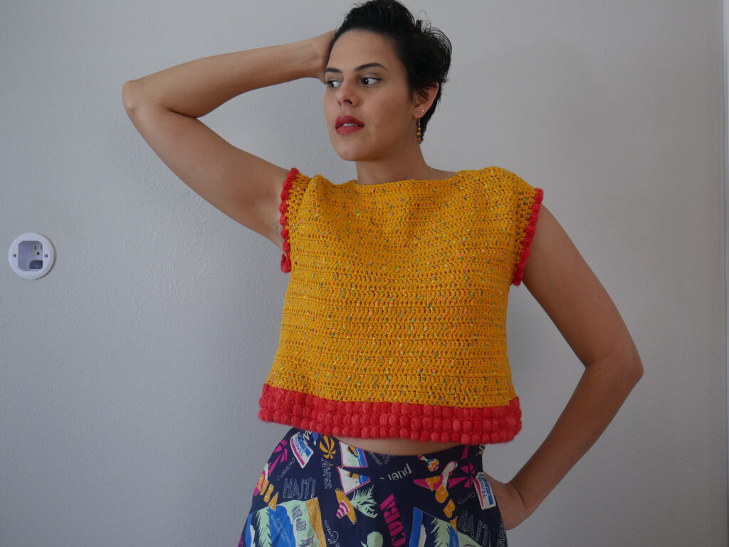 Crochet a Mango Tango Top Designed By Clarisabeth Lopez Rodriguez
