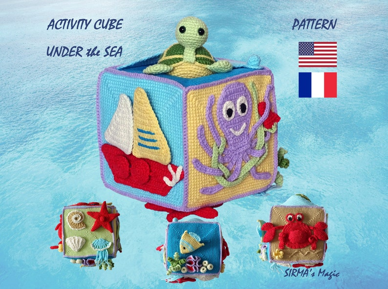 Crochet Activity Cubes Are So Clever! Here Are Four Fun Patterns To Choose From!
