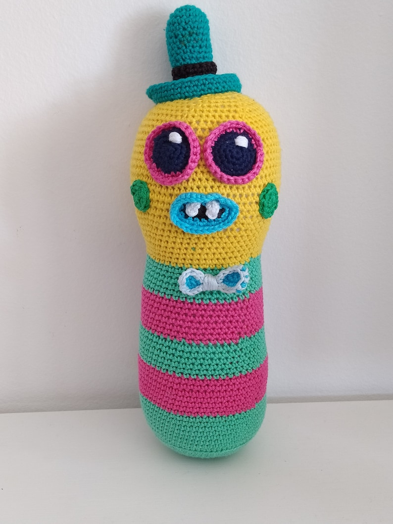 It's Mr. Dinkles! Get the Crochet Amigurumi Pattern Designed By Fat Lady Crochet