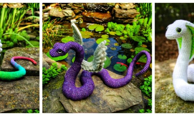 Crochet an Incredible Winged Snake Amigurumi, Designed By Megan Lapp of Crafty Intentions