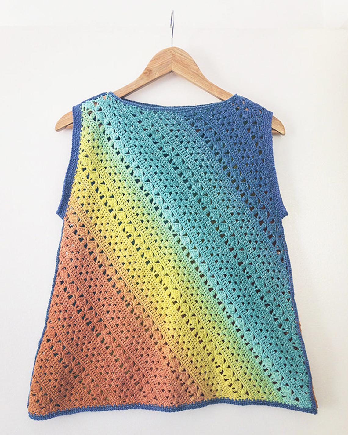 Crochet a Cute Corner to Corner Trapezoid Top