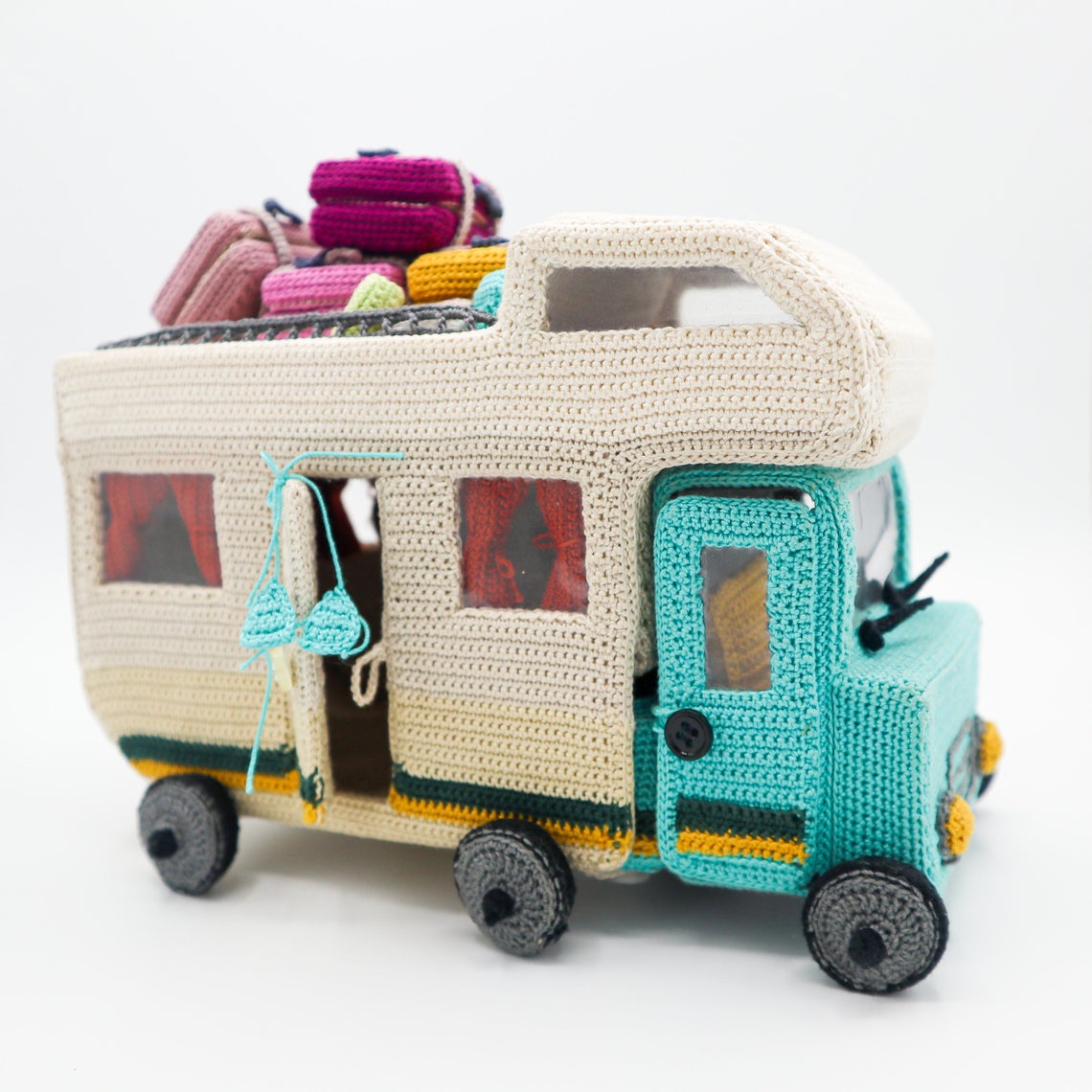 Incredible Crochet Caravan Pattern With a Ton Of Accessories To Boot ... Maximum Points For Giftability!