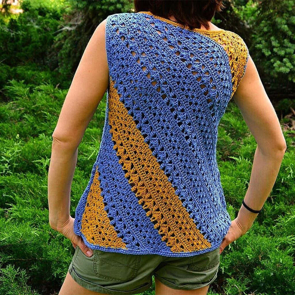 Crochet a Cute Corner to Corner Trapezoid Top