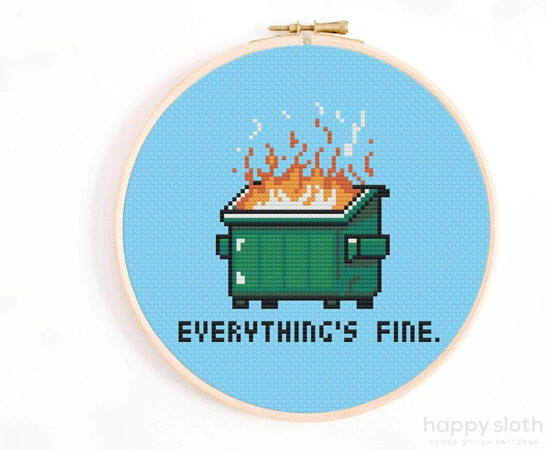 Designer Spotlight: Happy Sloth Cross Stitch Patterns ... It's a Pop Culture Extravaganza!