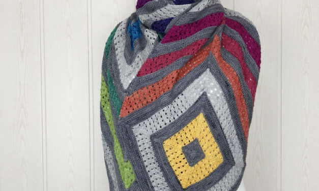 Knit a Flash Dance Wrap Designed By Babette Ulmer – It’s Knit With a Crochet Look!