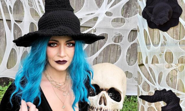 Crochet This Witch Hat For a Perfect Halloween Cosplay, Designed By Crochetverse