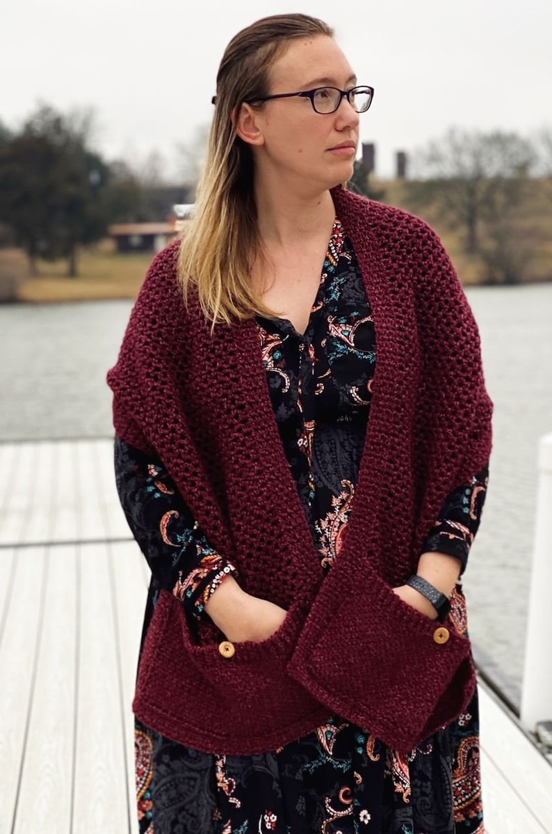 Designer Spotlight: The Best Knit & Crochet Pocket Shawl Patterns