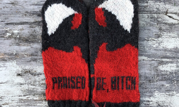 Under His Eye: Knit a Pair of ‘Handmaid’s Tale’ Mittens, Designed By Lotta Lundin