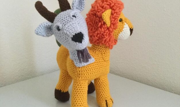 Crochet a Chimera Amigurumi … This Mythological Creature Consists of a Goat Head, a Lion Head and a Snake Tail