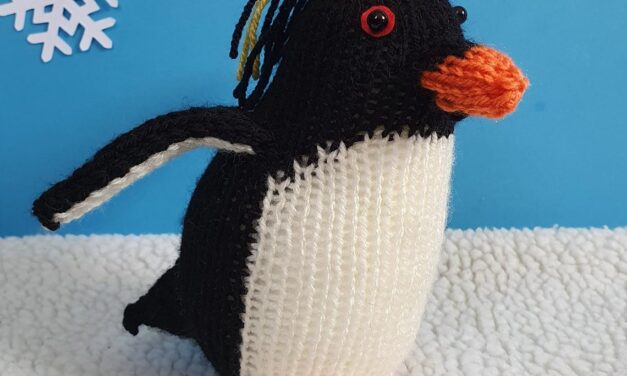 No One Can Resist Alan the Rockhopper Penguin – An Amigurumi You Can Knit, Get The Pattern Or Kit!