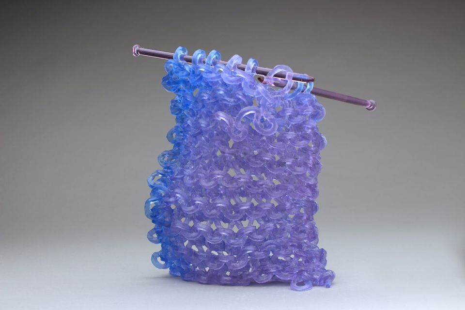 'Hello Gorgeous' ... Spectacular Knitted Glass By Carol Milne, That Color!