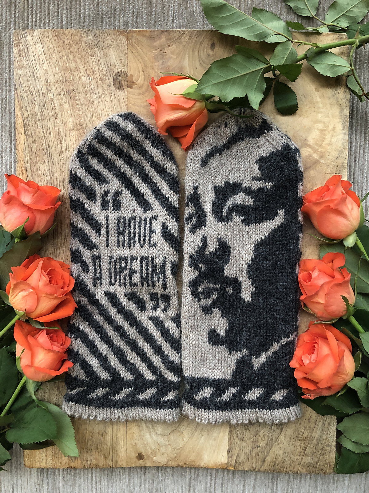 Knit a Pair Dr. Martin Luther King Jr. Mittens, Designed By Lotta Lundin
