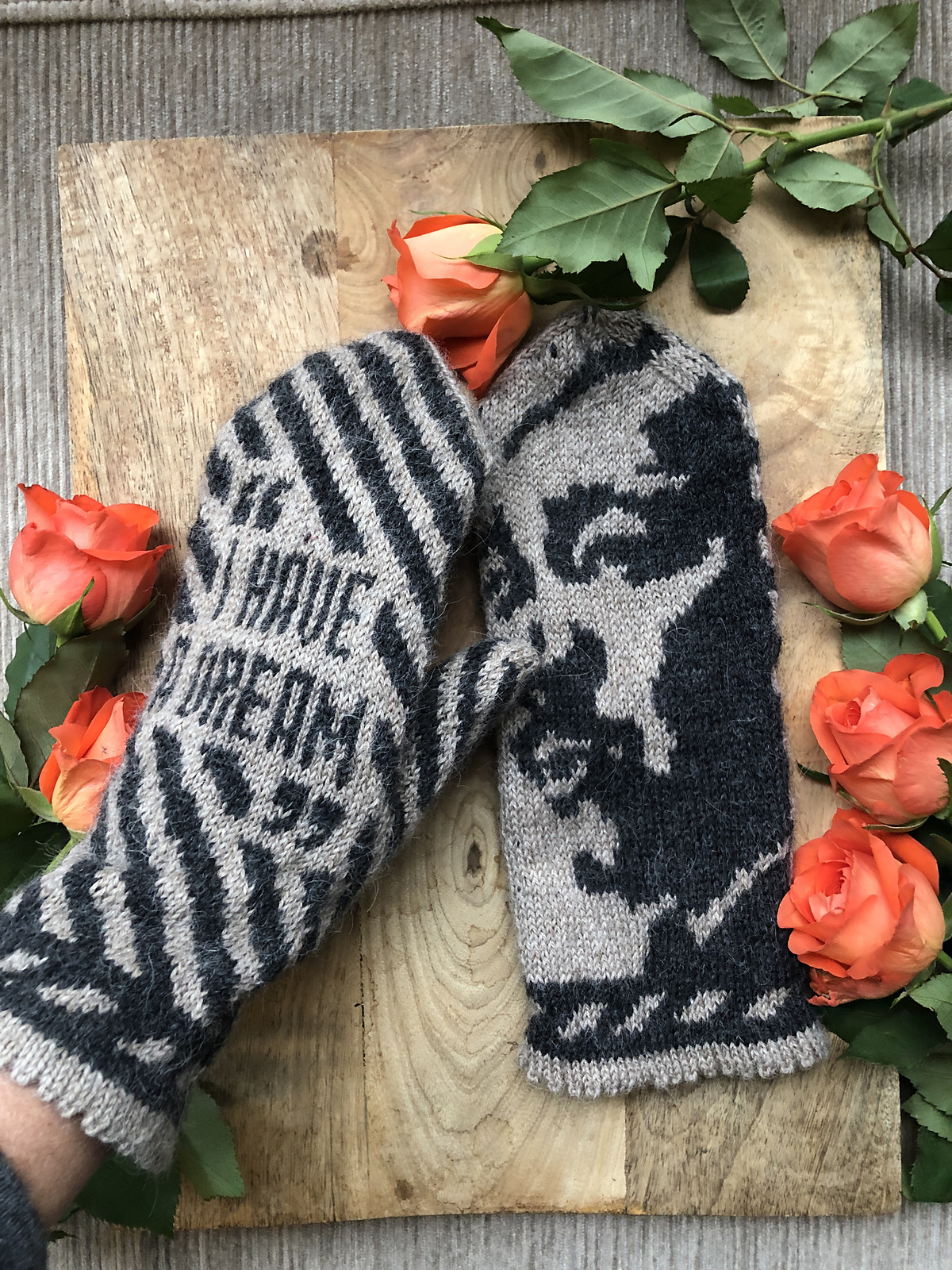 Knit a Pair Dr. Martin Luther King Jr. Mittens, Designed By Lotta Lundin