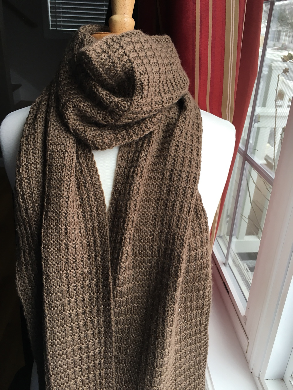 Free Pattern Alert! Knit a 'Dudester Scarf' Designed By Jana Pihota ... This Is One CLASSY Scarf!