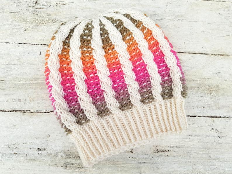 Knit Hat Patterns By Alma of Seven To Heaven
