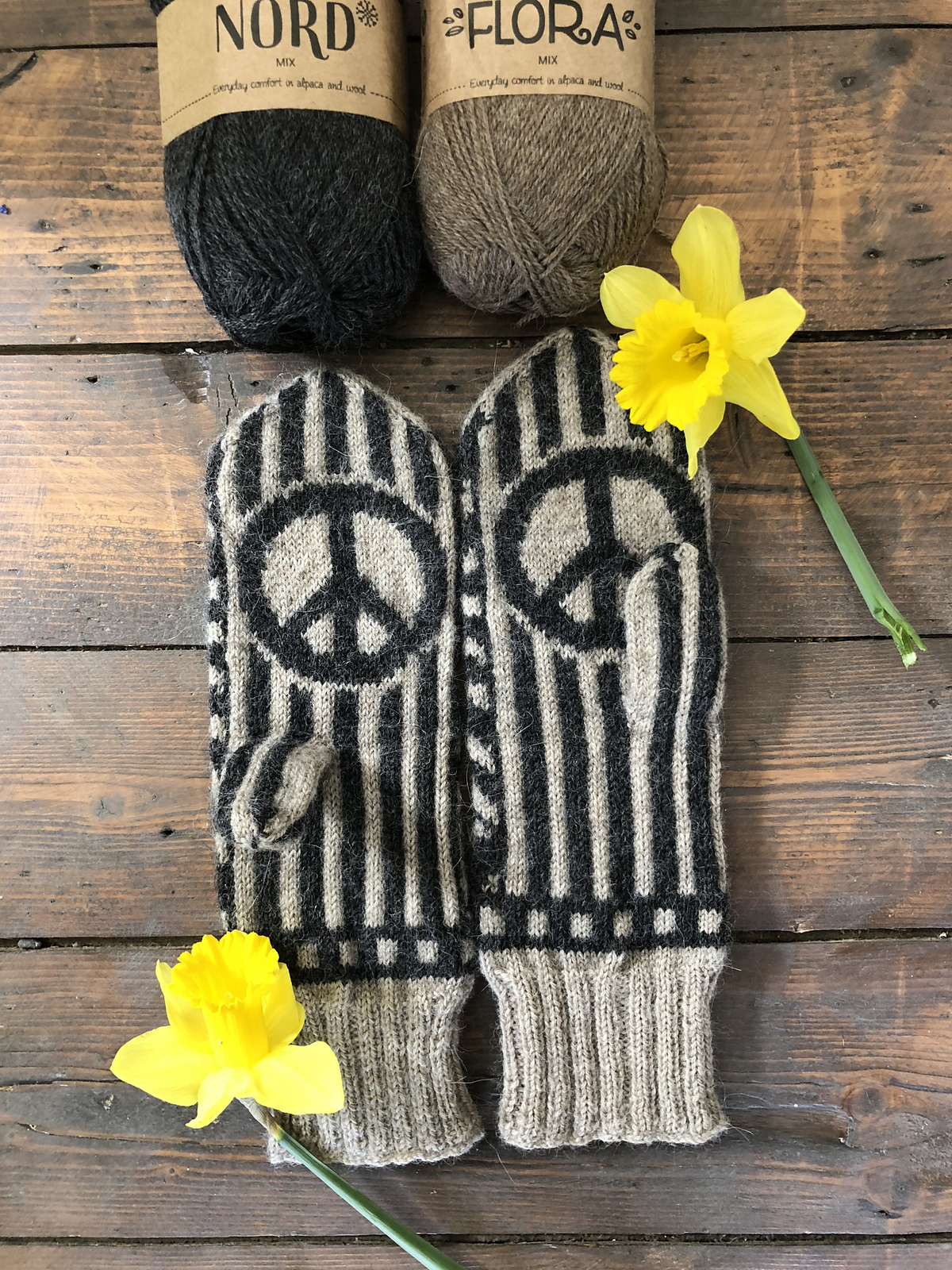 Knit a Pair of Jimi Hendrix Mittens Designed By Lotta Lundin