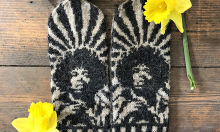 Knit a Pair of Jimi Hendrix Mittens Designed By Lotta Lundin