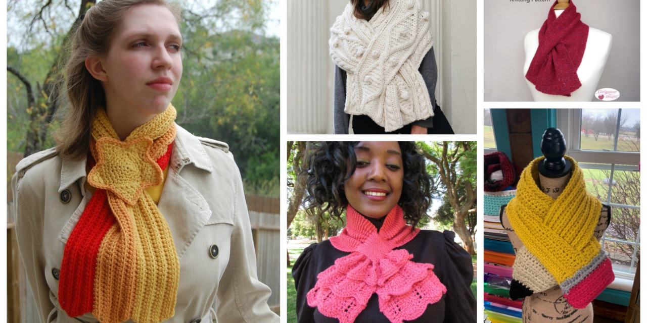 The Best Keyhole Scarf Patterns For Knitters & Crocheters Who Appreciate Wearable Art