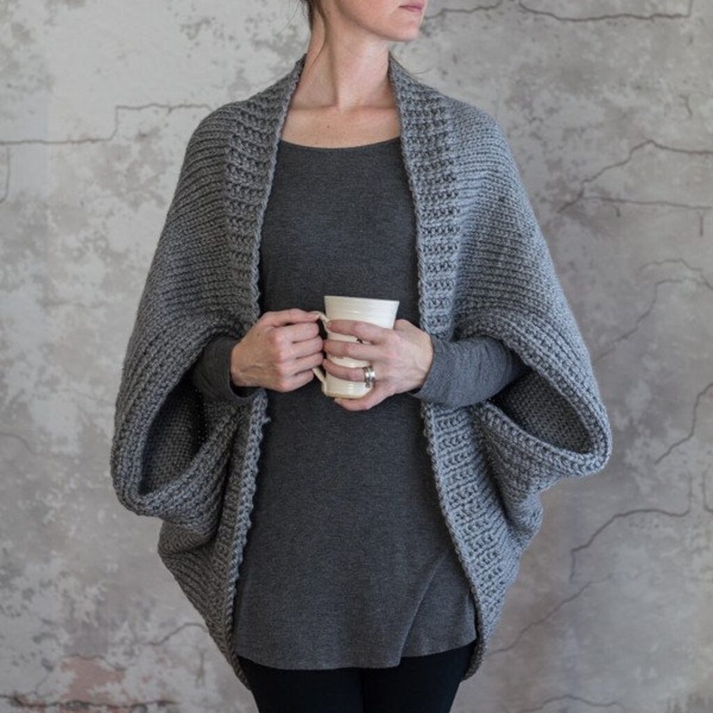 This Winter Project Is Just For You ... Knit a Super Scoop Sweater For Comfy Cocooning