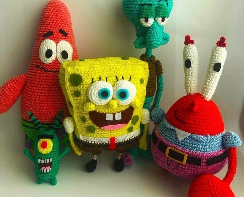 crochet brallette SpongeBob