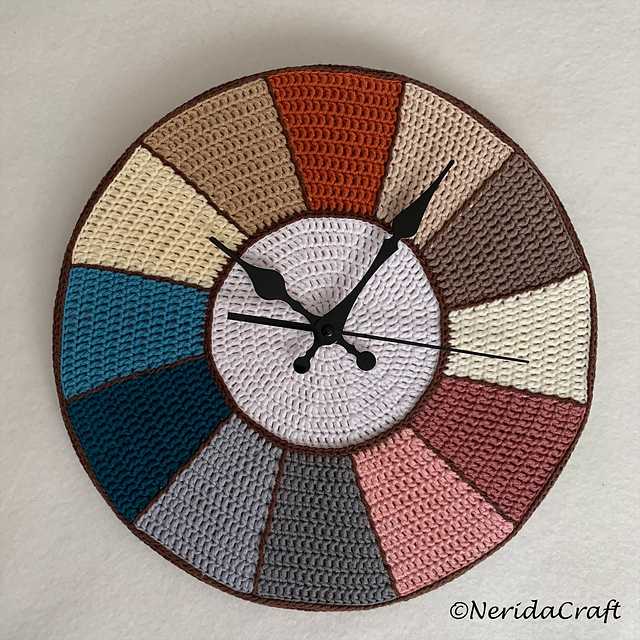 Crochet a Creative Clock ... It's a Clever Work of Art!