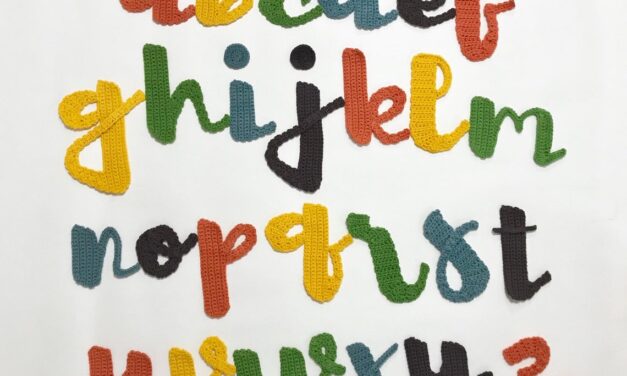 Cursive Alphabet Appliqué Sets For Crocheters, Lower & Upper Case Lettering!