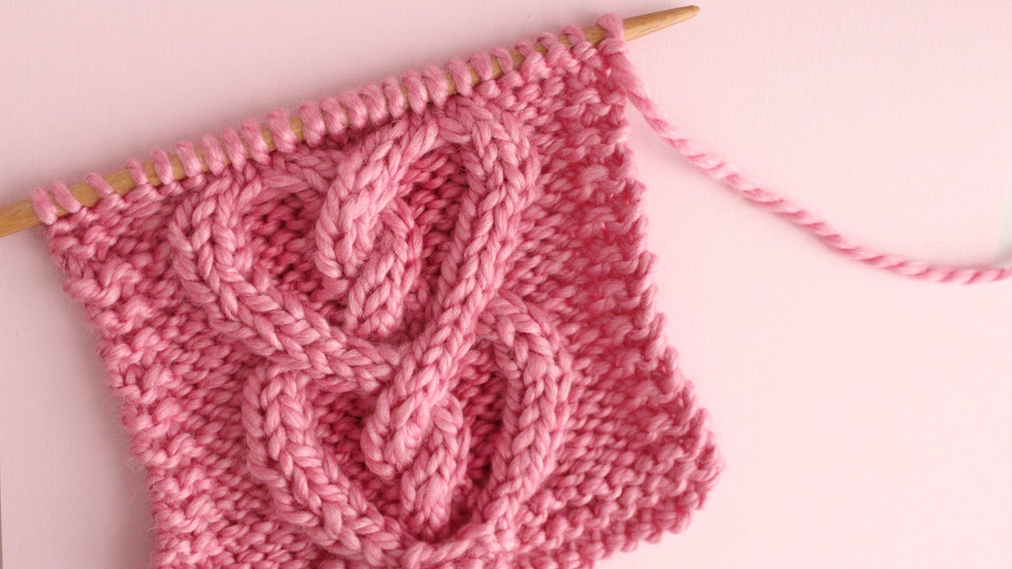Knit a Popular Heart Cable Scarf and Learn a New Technique!