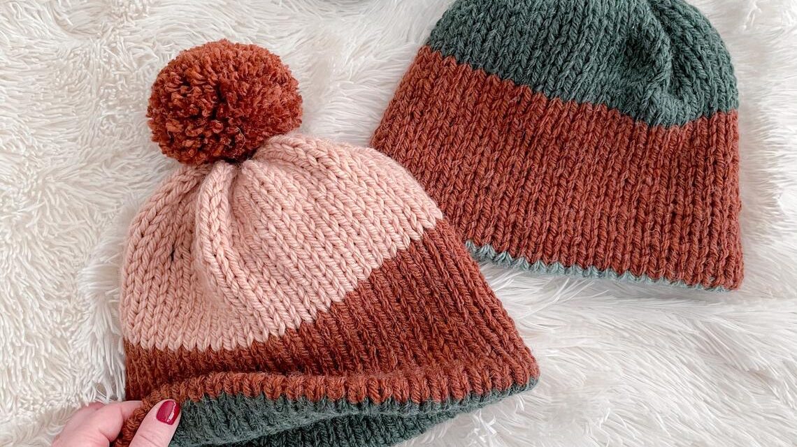 You Can Knit a Reversible Beanie, It’s Easy-Peasy!