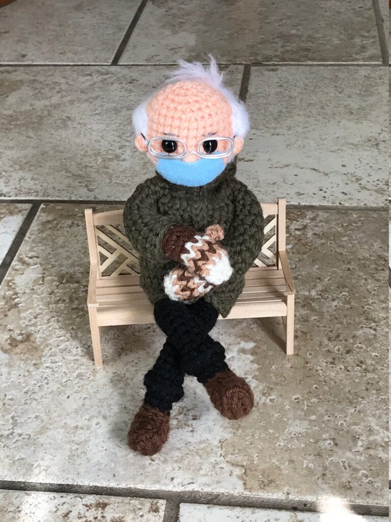The Best Bernie Sanders Doll Pattern, Yes, That One, The One With The Mittens!