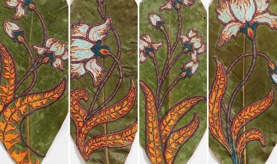 Two New Takes On The Delicate Art Of Leaf Embroidery