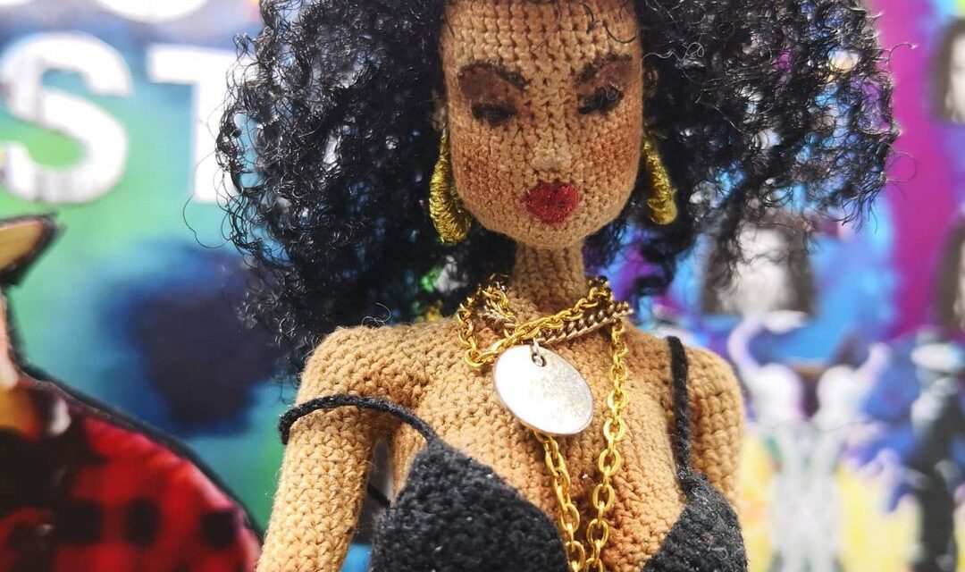 Incredible Crochet Tribute To Neneh Cherry’s Buffalo Stance By Ayda’s Dolls