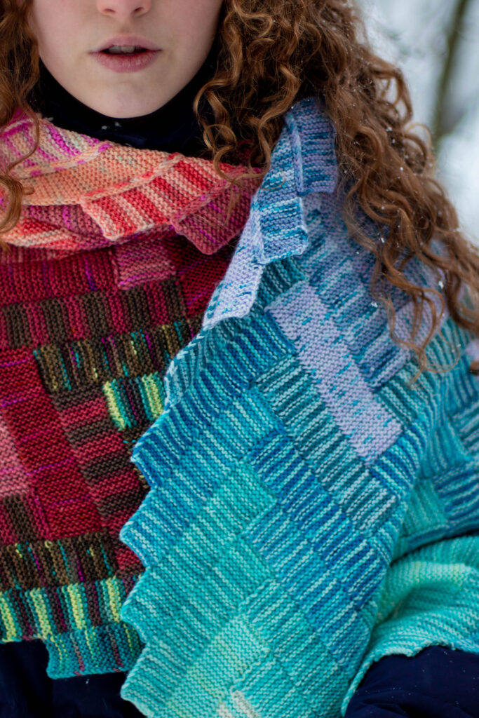 Once You See It, You'll Want To Knit This D'aeki Wrap Designed By Stephanie Alford ... Look Ma, No Seams & No Sewing!