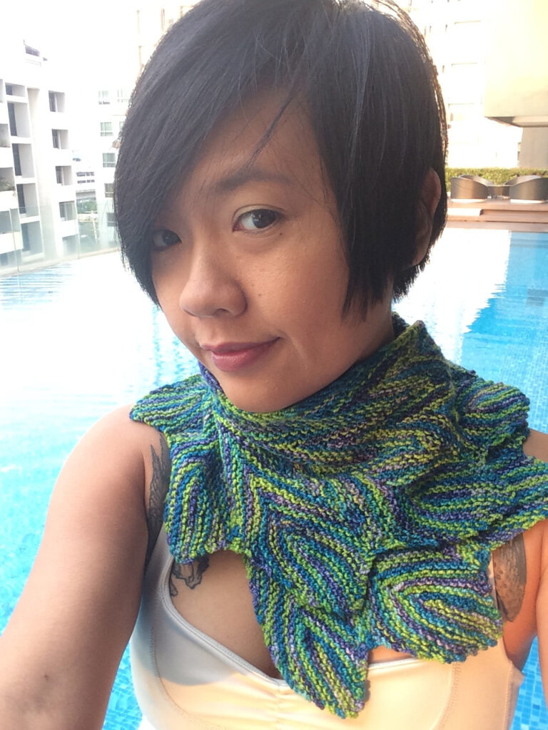 Knit a Sassy Pincha Shawl Designed By Pinpilan Wangsai ... Free Pattern!
