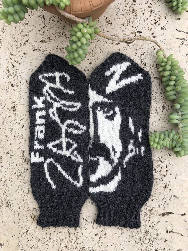 Knit a Pair of Frank Zappa Mittens Designed By Lotta Lundin