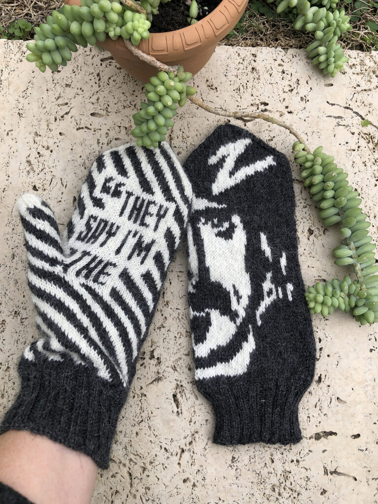 Knit a Pair of Frank Zappa Mittens Designed By Lotta Lundin