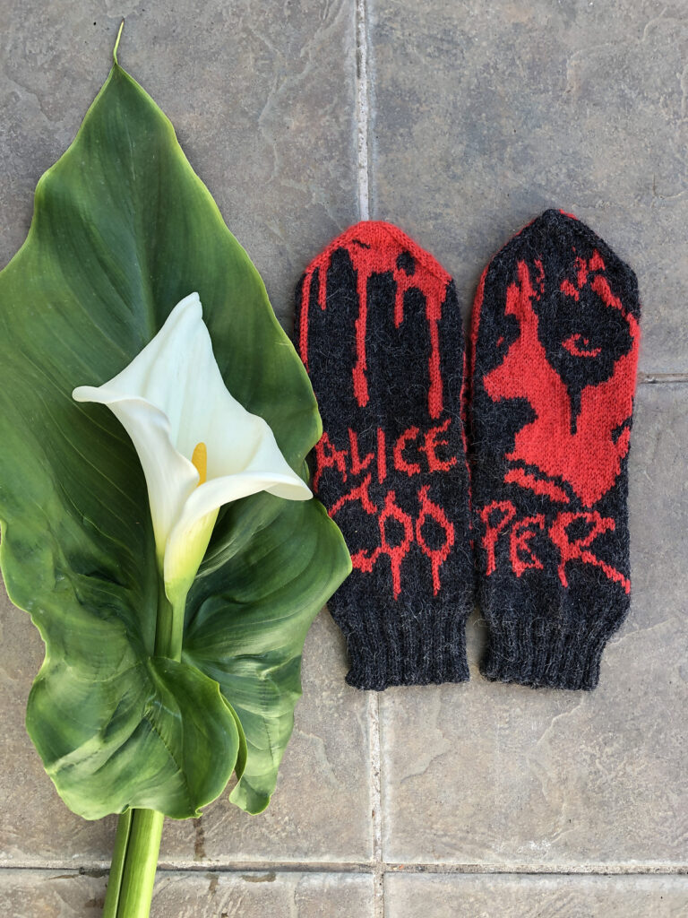 Knit a Pair of Alice Cooper Mittens Designed By Lotta Lundin