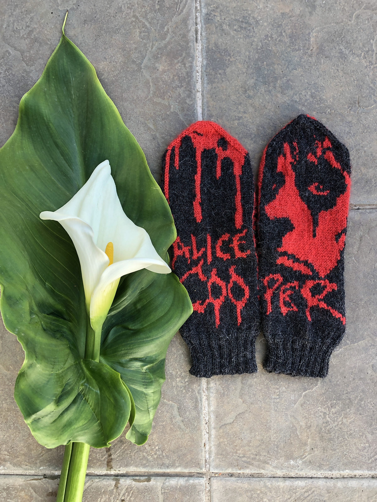 Knit a Pair of Alice Cooper Mittens Designed By Lotta Lundin